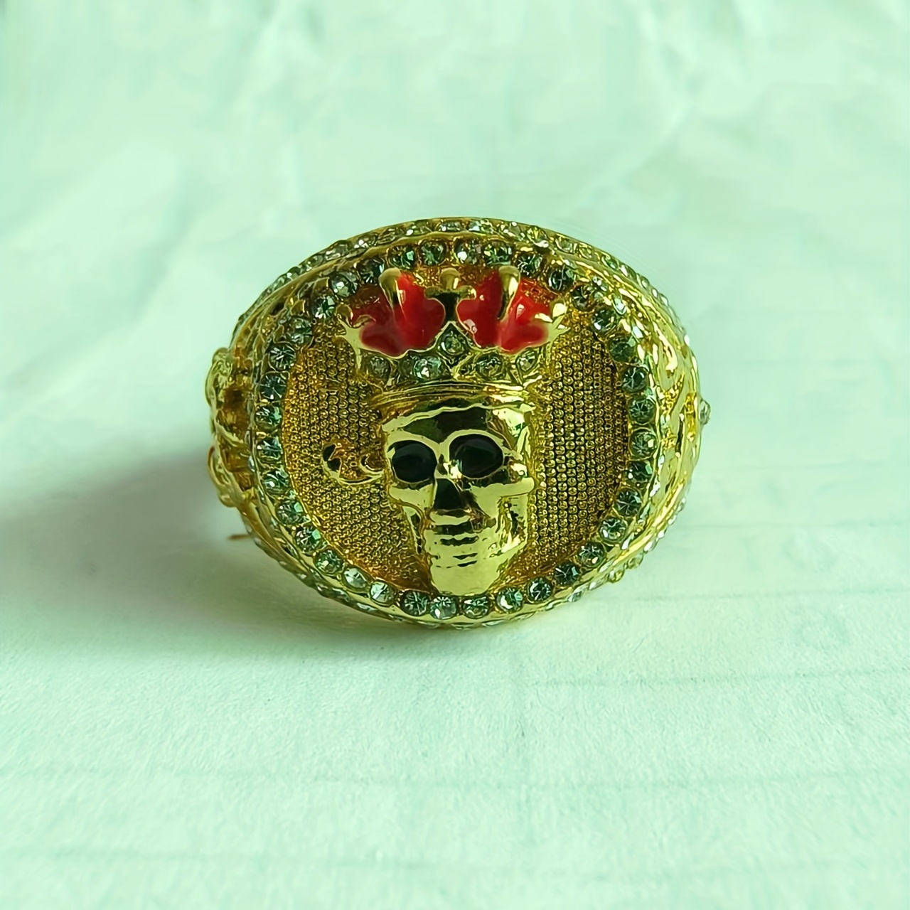 Men's Cross Skull Ring Gothic Biker Punk Cool Jewelry Stainless Steel